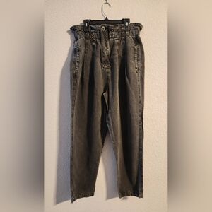 Free People paper bag elastic waist jeans size small